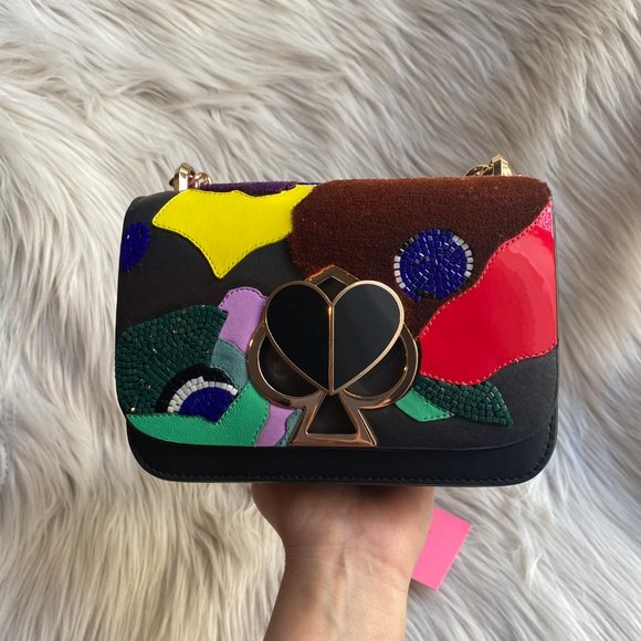 NWT KATE SPADE nicola beaded intarsia twistlock - Picture 8 of 13